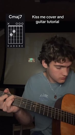 Mason Engler on Instagram: "Kiss me cover and guitar tutorial with chords #music #singing #guitar #coversong #songcover #guitarplayer #musictutorial #tutorial"