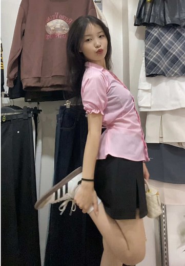 Stylish Fitted Shirt and Mini Skirt Collection