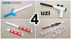 DIY - 4 amazing origami makes from A4 paper - ( what to make from paper )