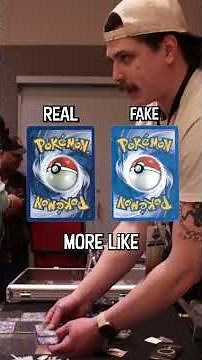 How to tell Real vs Fake Pokemon Cards #pokemon #pokemoncards #vendorpov #pokemontcg #cardshow
