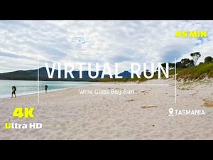 Virtual Run - Wineglass Bay - Trail Run 4K - Treadmill Workout - Scenery Tasmania