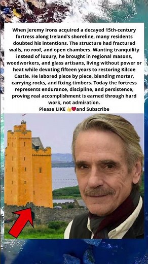 JEREMY IRONS TURNED RUINS INTO A FORTRESS 🏰✨