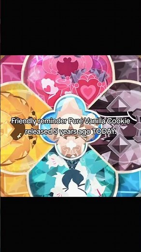 Pure Vanilla Cookie's CRK update was officially 5 years ago?! 😭 #crk #crkingdom #cookierunkingdom