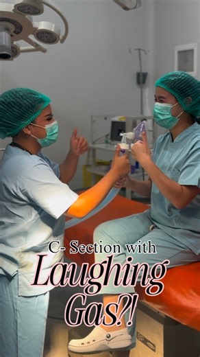 gladys on Instagram: "Ever heard of “Laughing Gas” for childbirth? 😱 New research shows that inhaling 50% Nitrous Oxide during a C-section can: • Crush Anxiety: It significantly lowers stress while you’re awake under spinal anesthesia. • Ease the Pain: Mothers reported less pain during incision and delivery. • Keep Baby Safe: Zero negative impact on baby’s Apgar scores or mom’s vitals. Turn your delivery room panic into a calm, “happy” memory. Why stay stressed when you can be this relaxed? 😮‍