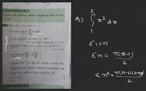 ILLUSTRATION 8.1 Evaluate the following definite integrals as l... | Filo