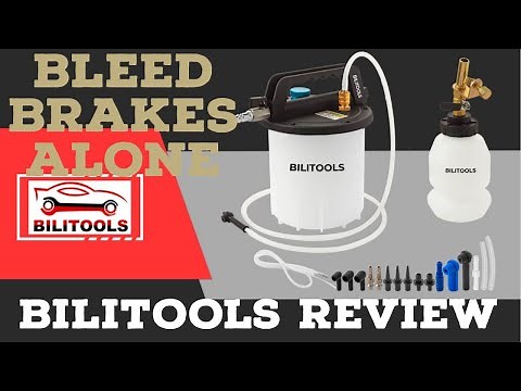 Bilitools pneumatic brake bleeder review, flushing & bleeding brakes on the lamborghini & Duramax