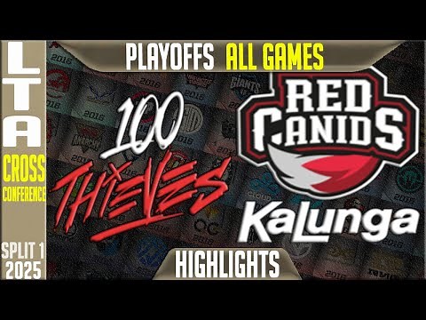 100T vs RED | LTA Cross Conference 2025 – Highlights (ALL GAMES) | Kaza LoL LCS Highlights