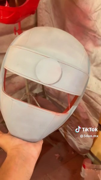 Red Alien Power Ranger Helmet