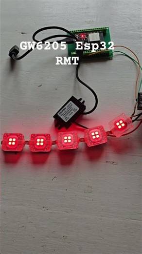 GW6205 ledstrip ESP32 RMT #diy #arduino #workshop