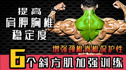 不容忽视的斜方肌训练！6个斜方肌锻炼，有效提升颈椎肩胛保护