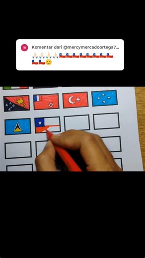 Flag of Chille #short #flag #bendera