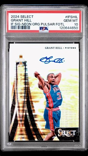 Cardstock NY | 🛫✍️ Certified FLIGHT RISK. 2024-25 Panini Select In Flight Signatures Grant Hill Neon Orange Pulsar FOTL /30 PSA 10 🔥 One of the... | Instagram