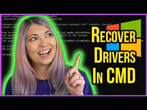 Update Drivers From CMD + Creating a Recovery Drive For Windows 10 - Clean Reinstall Pt 3