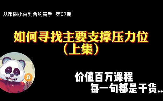 如何寻找主要支撑位和压力位（上集），价值百万课程，每一句都是干货