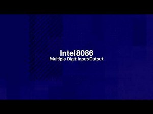 Intel8086 Assembly Multiple Digit I/O | CSE341 | TNZ