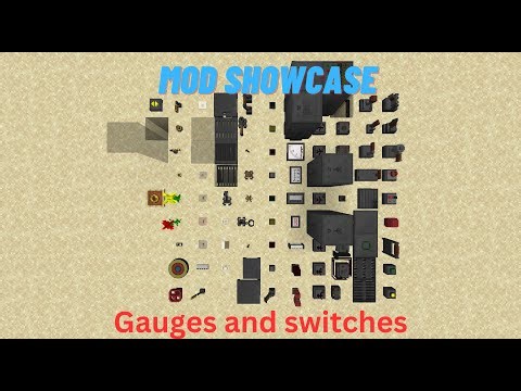 Redstone gauges and switches mod showcase
