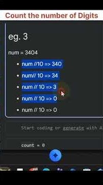 Count the Number of Digits #Shorts #Python #InterviewQuestions #ProblemSolving #codes