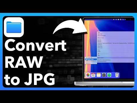How To Convert RAW Images To JPG On Mac