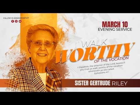 Spring Revival Evening Service | Live Worship - Day 3 | Sister Gertrude Riley