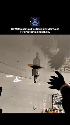 explanix on Instagram: "Fire sprinklers are replaced with precision to keep safety systems dependable The water line is shut off to avoid any accidental release The faulty sprinkler head is carefully removed A new certified unit is fitted into place Exact torque is applied to prevent leaks or weak spots Seals are inspected to ensure pressure durability The system is gradually repressurized Technicians double-check for hidden issues A final test confirms full fire-protection readiness One small r