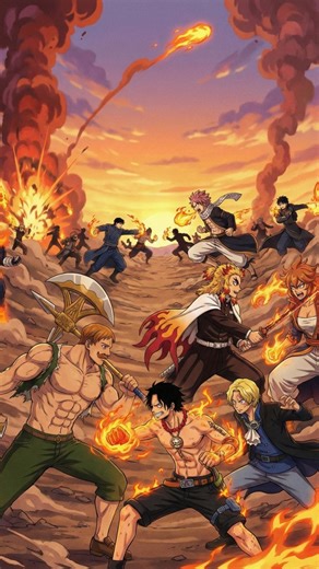 Shinigami Studios on Instagram: "What if every fire users had a fight? #ace #animefireusers #otaku"