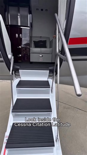 606K views · 7K reactions | Step inside the Cessna Citation Latitude—where comfort meets performance. Sleek design, spacious cabin, and the perfect blend of luxury and practicality in midsize business aviation. | Aviation International News | Facebook