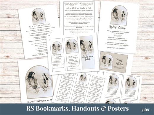 Relief Society Bookmarks Printable | RS Birthday Ideas, Declaration, Motto, Purpose, Mothers Day Handouts | Spanish - Etsy Australia