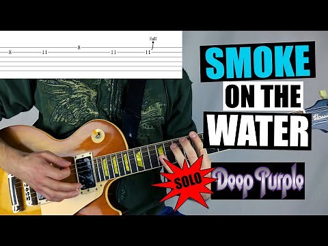 DEEP PURPLE Smoke on the Water - Solo - (Guitar Lesson)