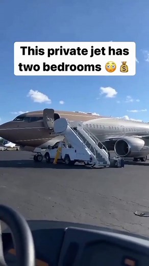 Luxury Private Jet with Two Bedrooms