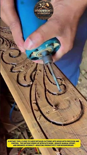 Precision Wood Carving with Rotary Tool | Satisfying DIY Craft Technique