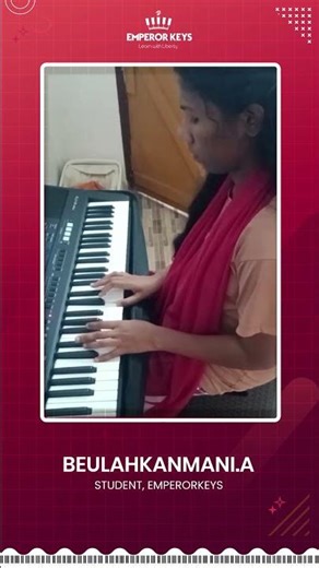 🎹 Beulahkanmani.A | Learned Keyboard at Emperor Keys | Student Performance