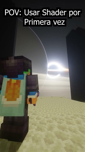 CUANDO USAS SHADERS POR PRIMERA VEZ! ⛏️ 😲 #shorts