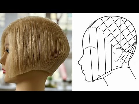 How to cut: Short Graduated Bob | A-Line Tutorial