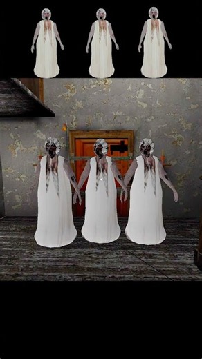 Slendrina's Mom Clone Army Take Over The House? 😱 granny game game game game | #shorts #granny