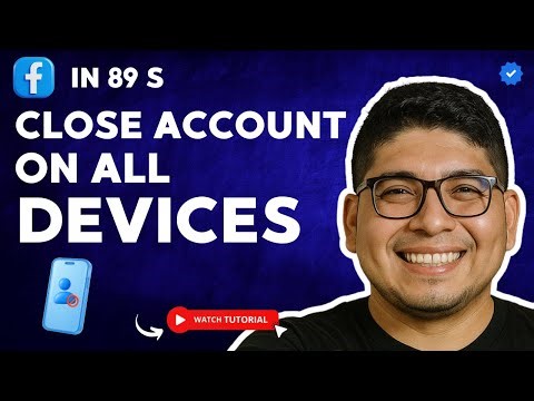 How to CLOSE Your FACEBOOK ACCOUNT on All DEVICES in 89 S