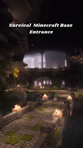 Capuchinbird • Minecraft builds and inspiration! | Dwarven minecraft survival base entrance 🌿🪨 This base entrance was built in modded survival! Thank you to @pigsdotorg and @elephanphy for... | Instagram