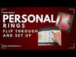 Filofax Personal Rings Flip | Everyday Carry Planner Wallet | Filofax Holborn