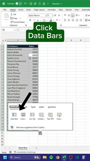 Excel Data Bars Trick | Visualize Data Instantly