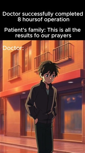 Doctor After 8 Hours of Surgery… But They Thank the Prayers 😭 | Anime Meme