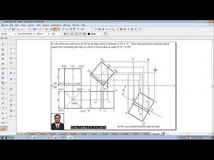 Example 37 on Projection of Solids