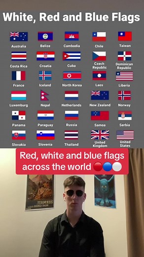 Red white and blue flags 🔴⚪️🔵 #flag #flags #geography #geo #country #map #maps #colour