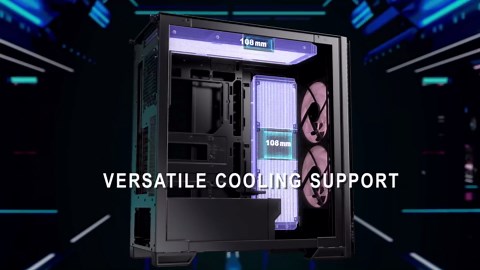 MSI MPG Velox 300R Airflow PZ White - Mid-Tower Gaming PC Case - Tempered Glass Side Panel - 2 x 160 mm Dual Layer Blades Fans - Liquid Cooling Support up to 360mm Radiator - Mesh Panel for Airflow