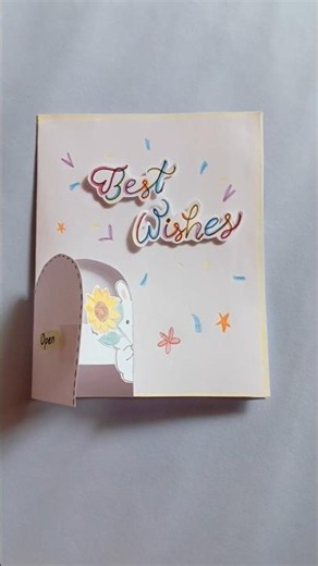 Easy Pop Up Best Wishes Birthday Card 💖 | DIY Handmade Greeting Card | Paper Craft #craft