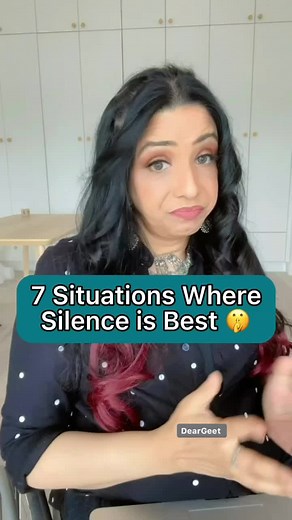 21K views · 317 reactions | Know when to be silent and when to speak up  Remember sometimes silence truly is golden  What are your thoughts? | Geet | Facebook