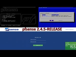 pfSense 2.4.5 Installation & initial Configuration