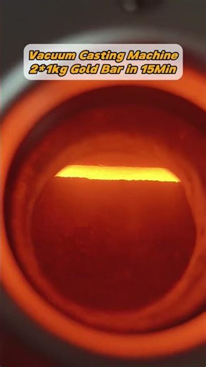 Vacuum Gold Ingot Casting | Dual 1kg Mirror-Finish Bars in 15 Minutes