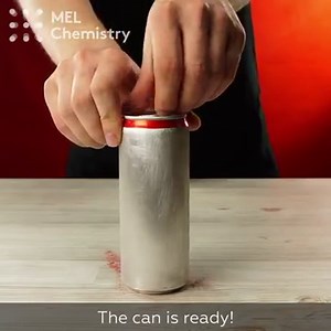 Watch how to turn a Coke can into clear squishy plastic