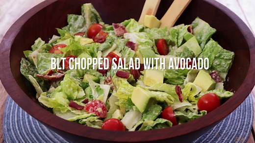 BLT Chopped Salad with Avocado: A classic sandwich turned into a healthy salad (plus avocado because, well, duh). Save & print the recipe: http://spr.ly/61848w4IK | EatingWell