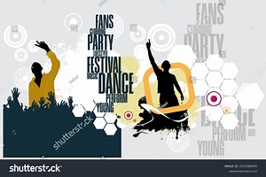 Party Background Dancing People Vector Illustration Stock Vector (Royalty Free) 2231088391 | Shutterstock