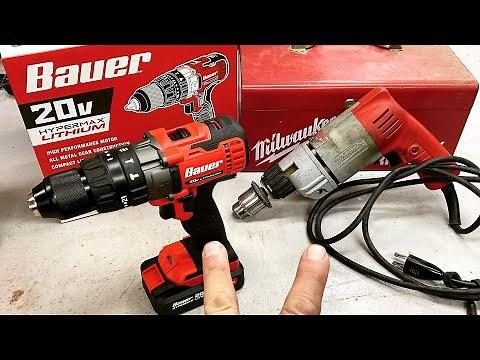 Honest Review Of The Harbor Freight Bauer 1/2” Cordless Hammer Drill / Compared To The Milwaukee?